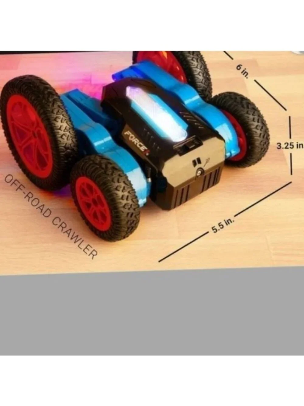 Force 1 tornado remote control red led double sided  car blue/ red color
